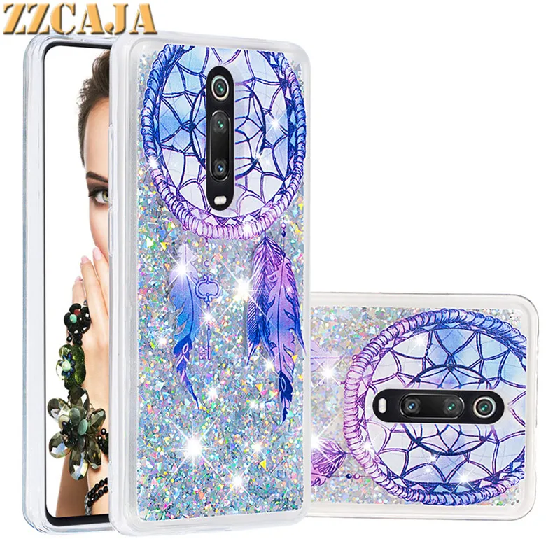 For Redmi K20 Pro Note 8 7 6 Case Glitter Shiny Quicksand Soft Cover 5A 4 4A 4X 7A 5 Plus S2 Y2 Phone | Мобильные телефоны и