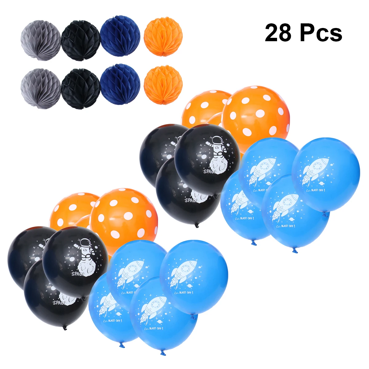 28 шт. латексные шарики для вечеринки набор с рисунком космонавта вечерние