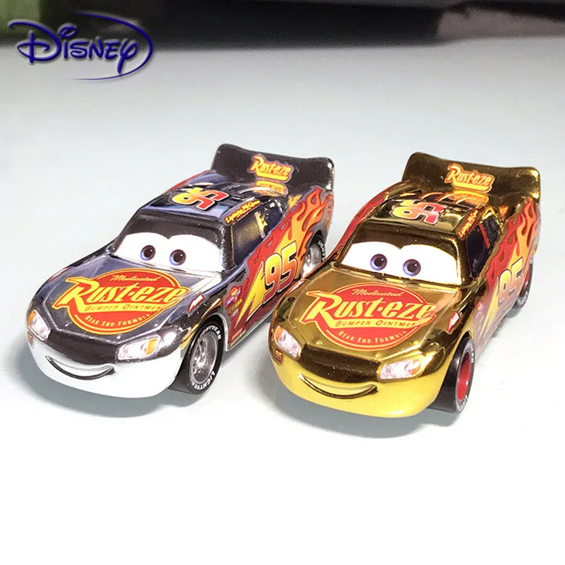 Disney Plating Cars цвет серебристый золотой молния McQueen металл литье под давлением