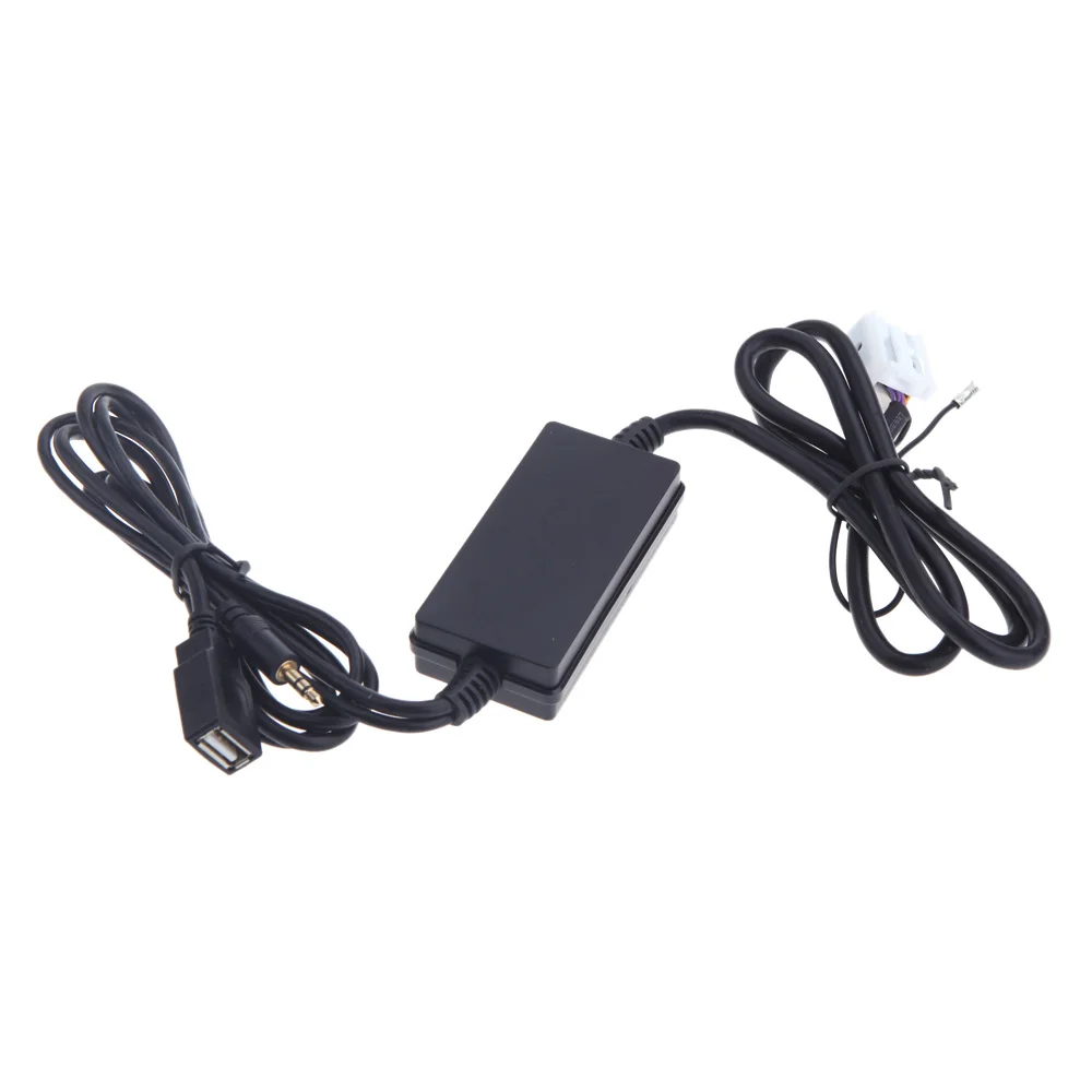 

KKmoon Auto Car USB Aux-in Cable Adapter MP3 Player Radio Interface for VW Audi Skoda Seat 12Pin Car Radio DVD Player Connector