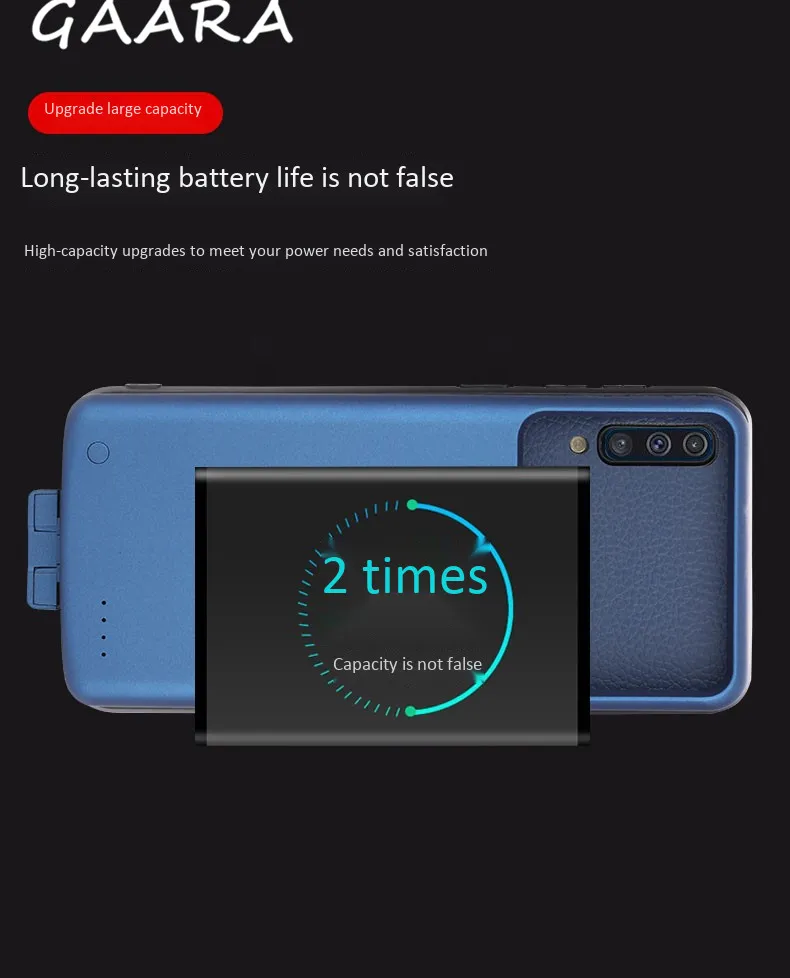 7000 мАч тонкая батарея чехол для samsung Galaxy A50 магнитный беспроводной отделяющий внешний резервный чехол Galaxy A50 power Bank Case