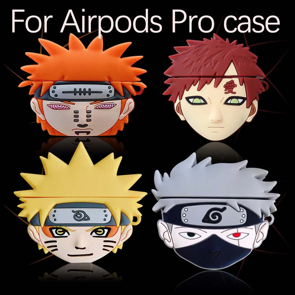 Чехол с 3D рисунком Наруто Какаси пэйне для Airpods Pro чехол японским аниме Bluetooth