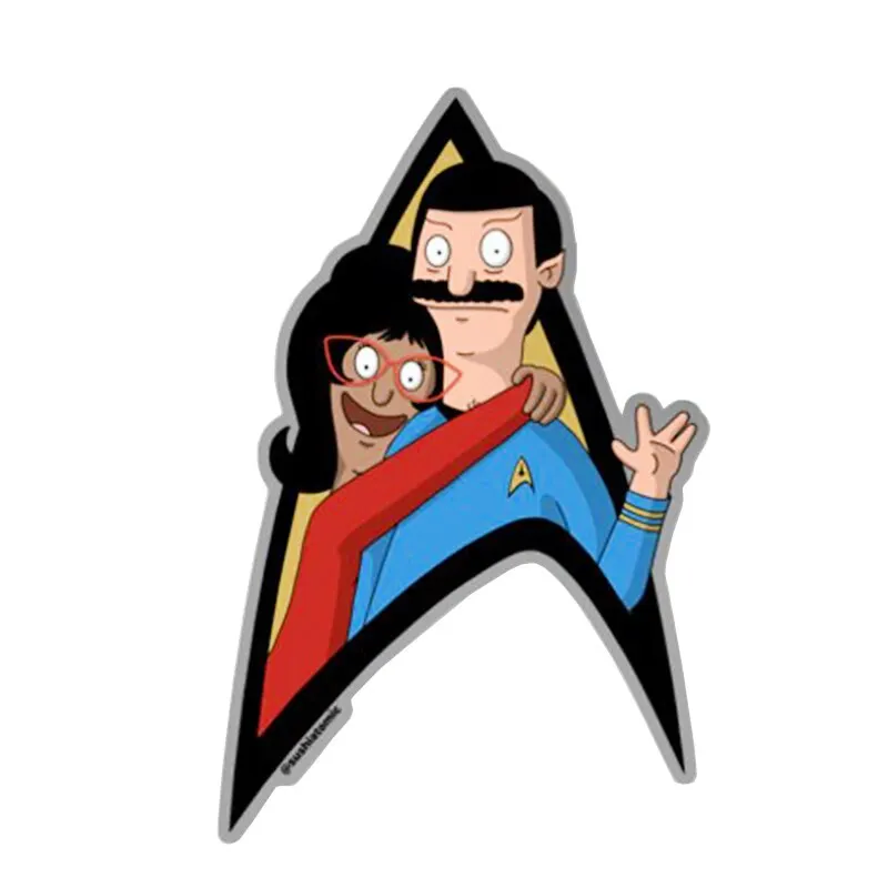 Bob's Burgers Inspired Эмаль Булавка Боб Линда значок для нагрудного пальто шарф свитер куртки значок
