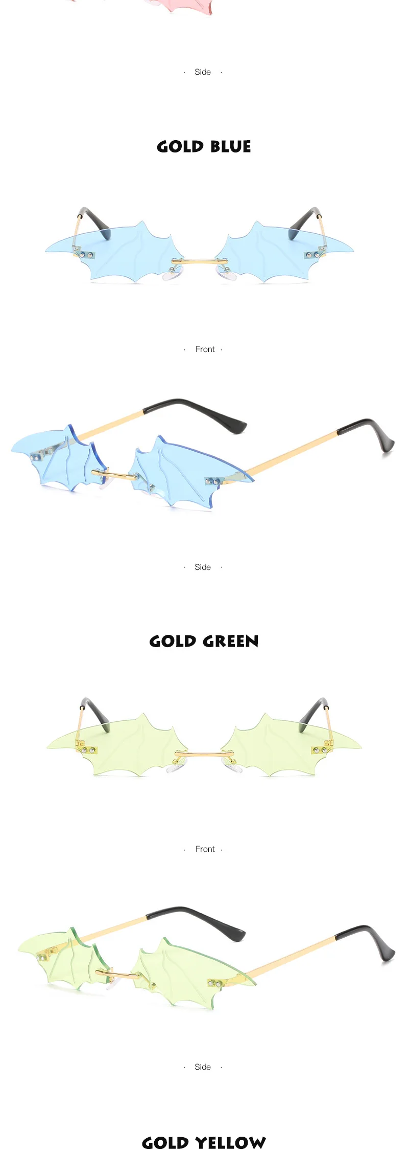 新款个性蝙蝠太阳镜欧美夸张造型无框切边墨镜女跨境外贸眼镜---阿里巴巴-1688_06