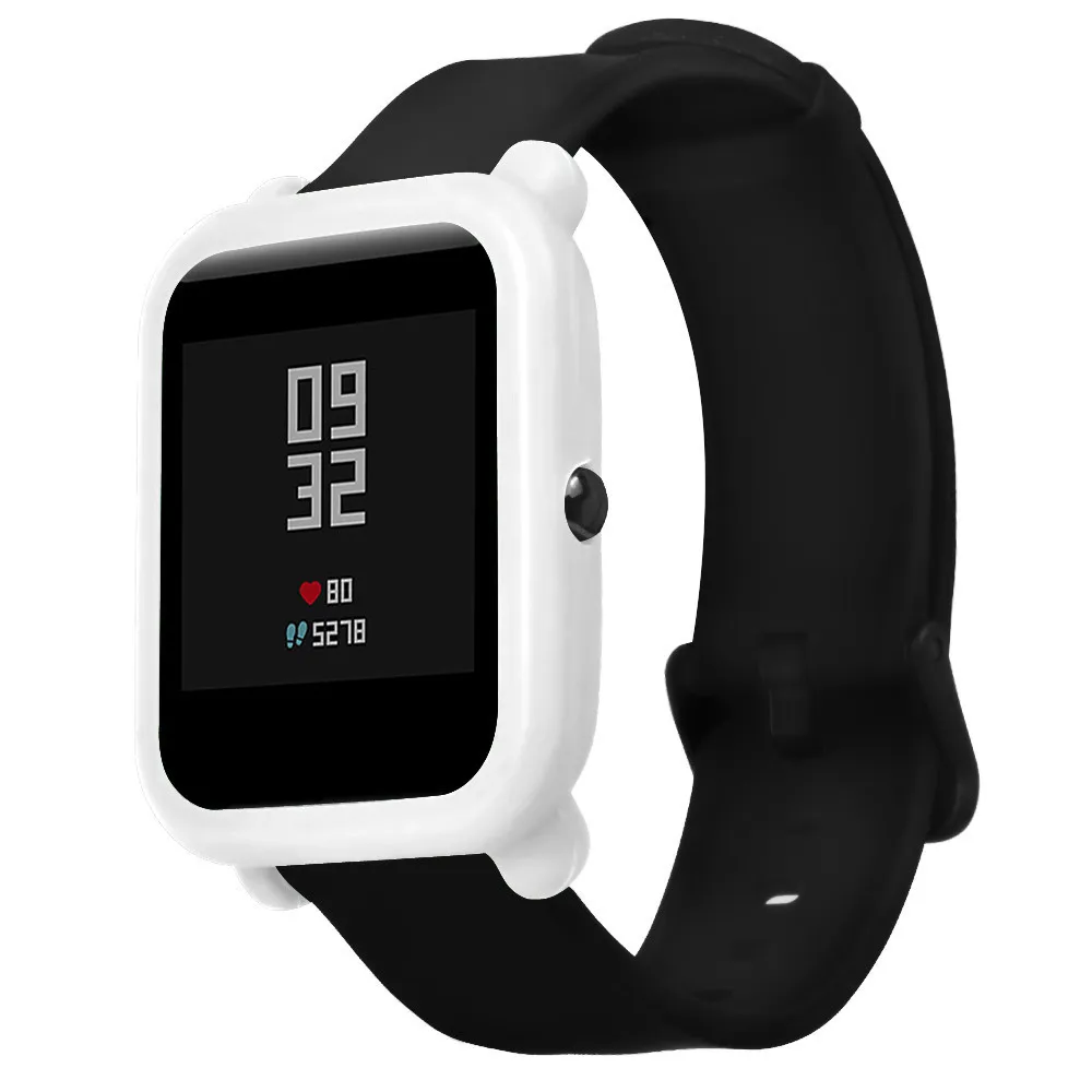 Смарт-часы против падения водонепроницаемые аксессуары чехол для Huami Amazfit Bip Youth Watch Мягкий ТПУ защитный силиконовый Полный Чехол