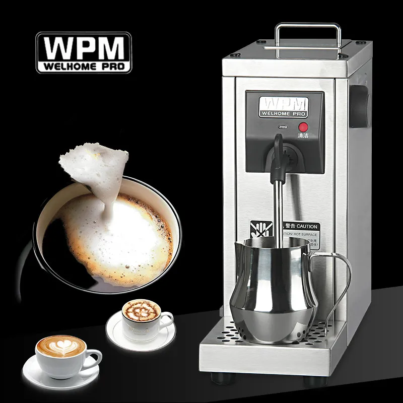 Coffee Machine Milk Frother Steam Milk Foaming Machine 220v WPM Commercial  Coffee Shop Professional Electric Milk Steamer (Color : A, Size : UK)