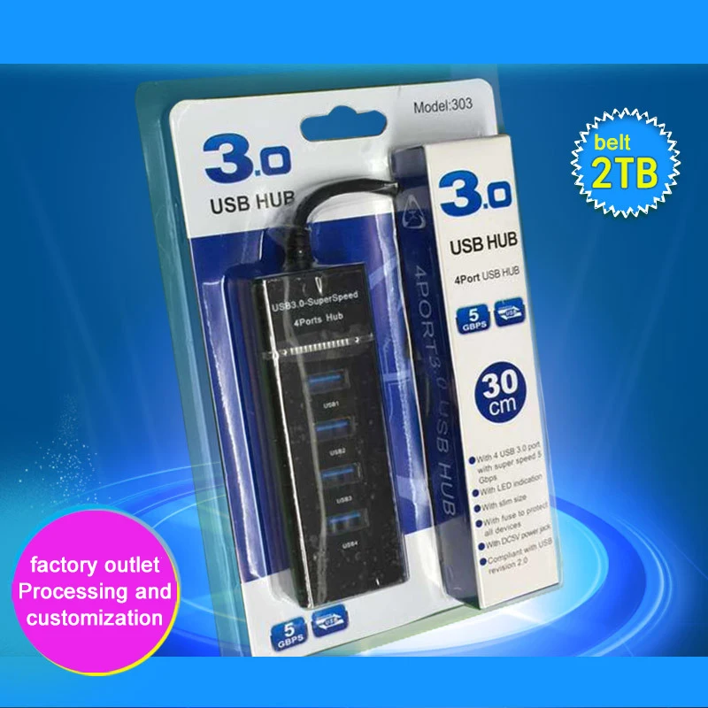 Экстремальная скорость USB Компьютерный разветвитель USB3.0HUB4 порт разветвитель 3,0 концентратор 3.0hub расширитель скорости четыре порта USB Компьютерный разветвитель