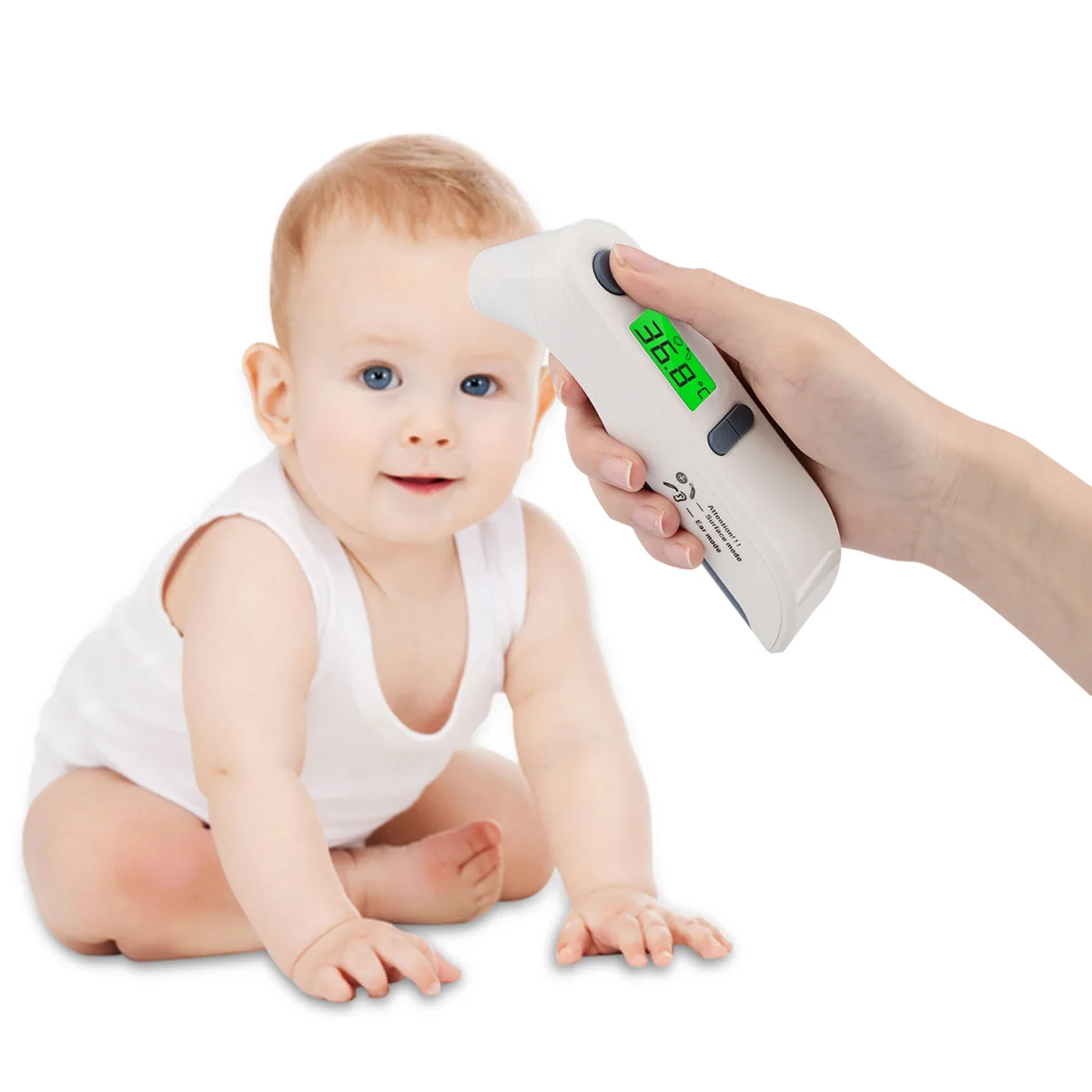 

Balleenshiny 1pc Diagnostic-tool Digital Thermometer For Baby Adult Non Contact Infared Thermometer Body Temperature Measure