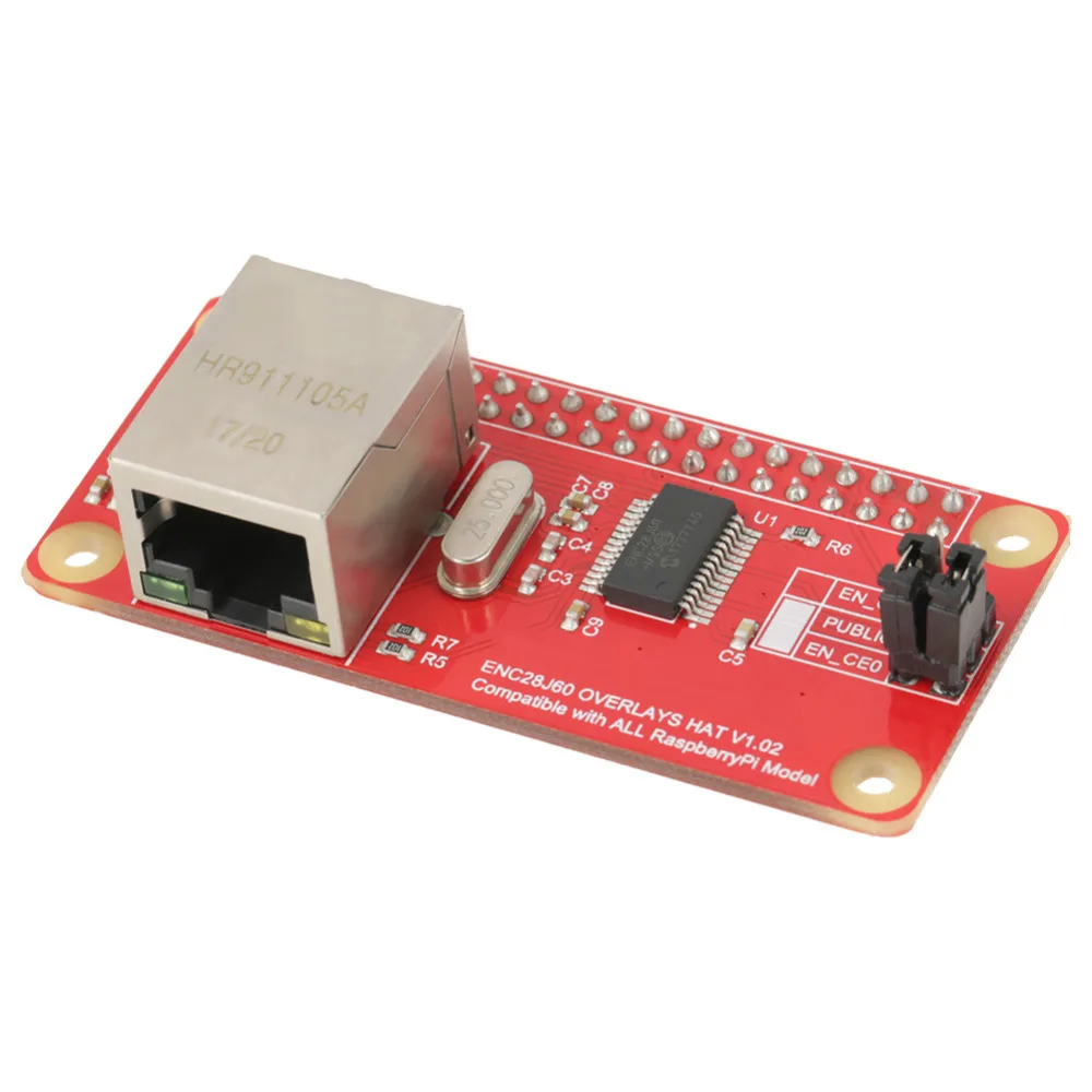 Модуль ENC28J60 адаптер Ethernet модуль сетевого адаптера LAN для платы Raspberry Pi сетевой |