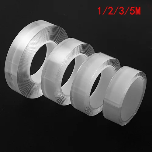 

1M/2M/3M/5M Nano Magic Tape Multifunctional Double-Sided Adhesive Tape Traceless Washable Removable Tapes Gel Grip Sticker Tool