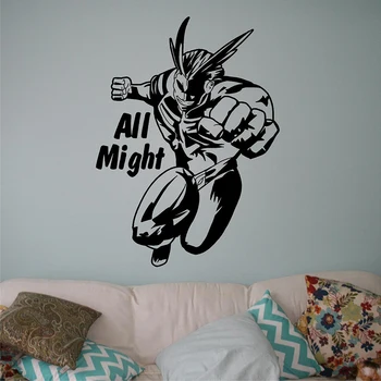 

My Hero Academia - All Might / Toshinori Yagi Window Car Vinyl Sticker. Kids Wall Decor Boy Birthday Gift E37