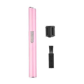 

Women's Plastic Pink Electric Eyebrow Trimmer Lady Shaver Legs Eyebrow Shaper Trimmer Mini Hair Remover Tool