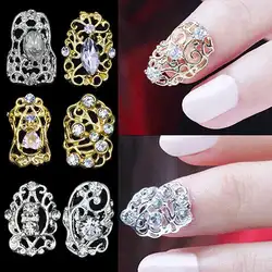5 шт Женская мода Полые Свадебный маникюр 3D дизайн ногтей DIY наклейки для стемпинга подходит для украшения ногтей с лаком для ногтей