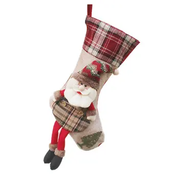 

Christmas Socks 6D Candy Bag Christmas Decorations Present Bag Christmas Ornaments Christmas New Year Home Decor