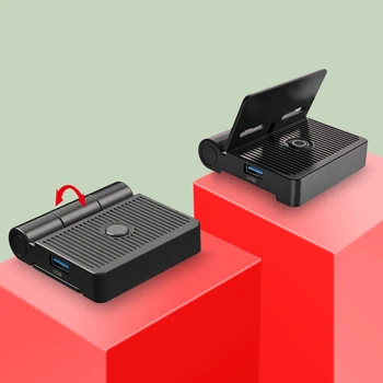 

HDMI Converter Type C 4K HD TV Cooling Charger Practical Multi-functional Classic Texture Charging Stand for Nintend Switch