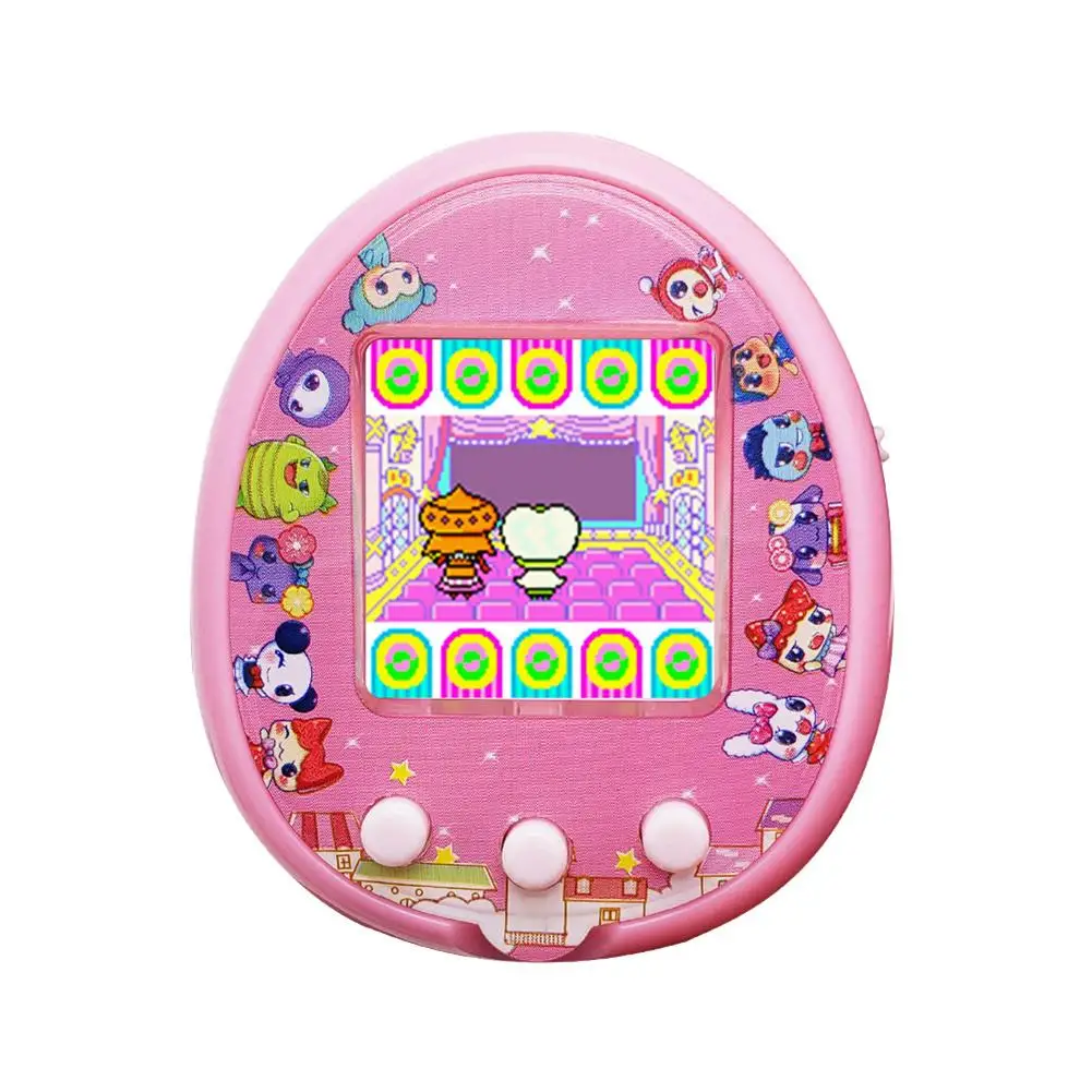 Новейшее обновление usb зарядка детская Интерактивная виртуальная игровая машина для домашних животных Электронный контроллер головоломка детская игровая консоль - Цвет: Pink