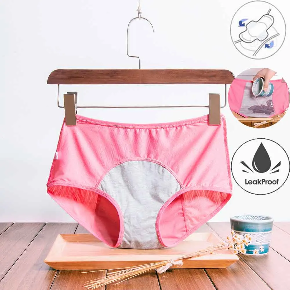 

Leak Proof Menstrual Period Panties Women Underwear Physiological Pants Cotton Health Seamless Briefs High Waist Warm Female