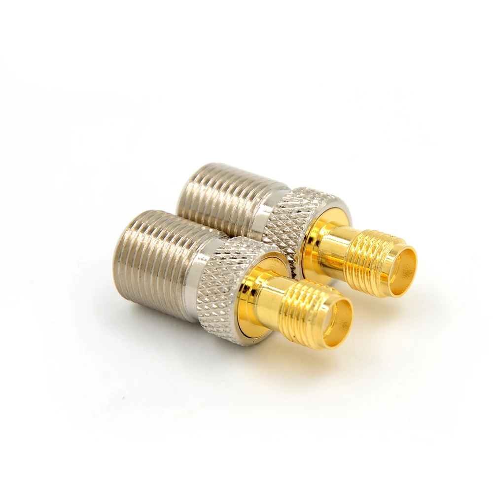 1pcs Female F Type Jack To SMA Female Plug Straight RF Coax Adapter F To SMA Convertor to Connector