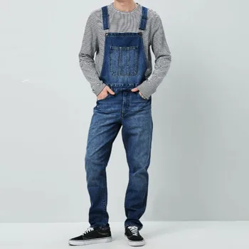 

Mens Jeans Wash Overall Jumpsuit Streetwear Pocket Suspender Pants Trousers Male Casual Pockets Jean Fashion design