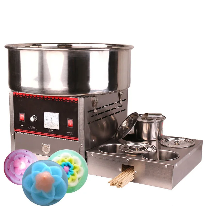 Cotton Candy Machine Commercial 1000w 220v Snack Machines Stainless