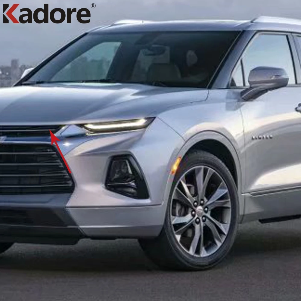 Для Chevrolet Blazer хромированный передний противотуманный светильник, накладка на противотуманный светильник, молдинг, декоративный ободок, защита, автомобильные аксессуары
