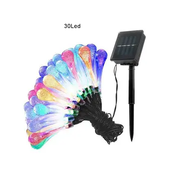 

Hot 20Led30Led Solar Water Drop Shape String Christmas Day Decoration Lights Outdoor Waterproof Light Professional