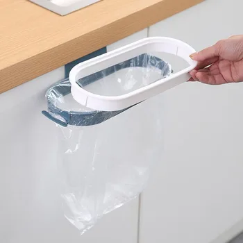 

Garbage Bag Storage Rack Bracket Kitchen Cabinet Door Rubbish Bag Hanger Hanging Trash Garbage Bag Holder