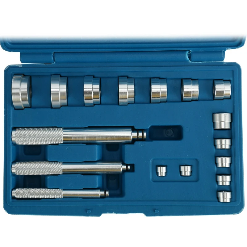 

Hot Sale 17pcs A Set Aluminium Wheel Bearing Race Seal Drivers Bush Removal Tool Kit Hardware Shafts Bearing Accessories