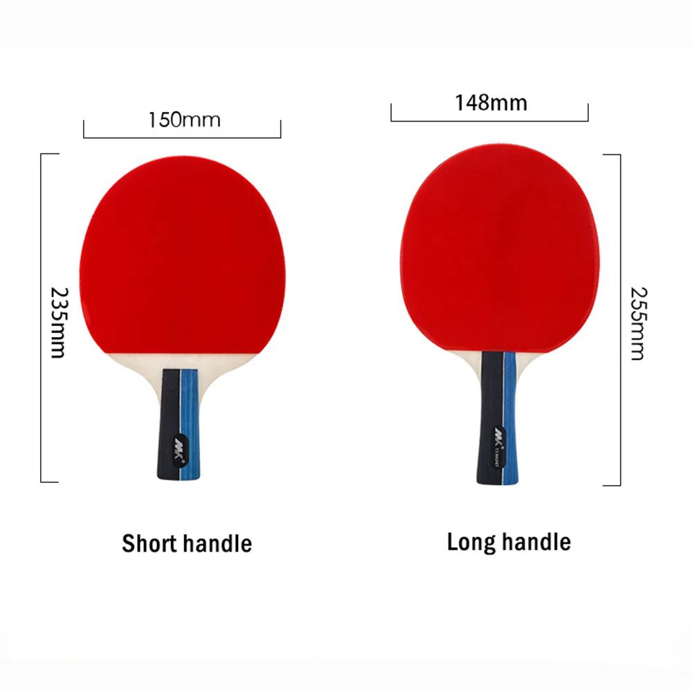 2 шт. обновленная ракетка для настольного тенниса, двухсторонняя ракетка с пупырышками, резиновая ракетка для настольного тенниса, легкая, мощная, рекомендуется