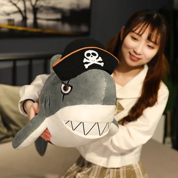 

90-125cm Cute Big Plush Shark Toys Soft Stuffed Animal Shark Plush Toy Pillow Cushion Doll Simulation Doll for Kid Birthday Gift