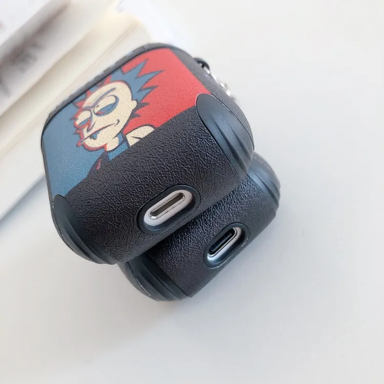 Роскошные Рик и Морти для Apple AirPods 1 2 зарядки мягкие Мультяшные из ТПУ Крышка беспроводной Bluetooth наушники чехол