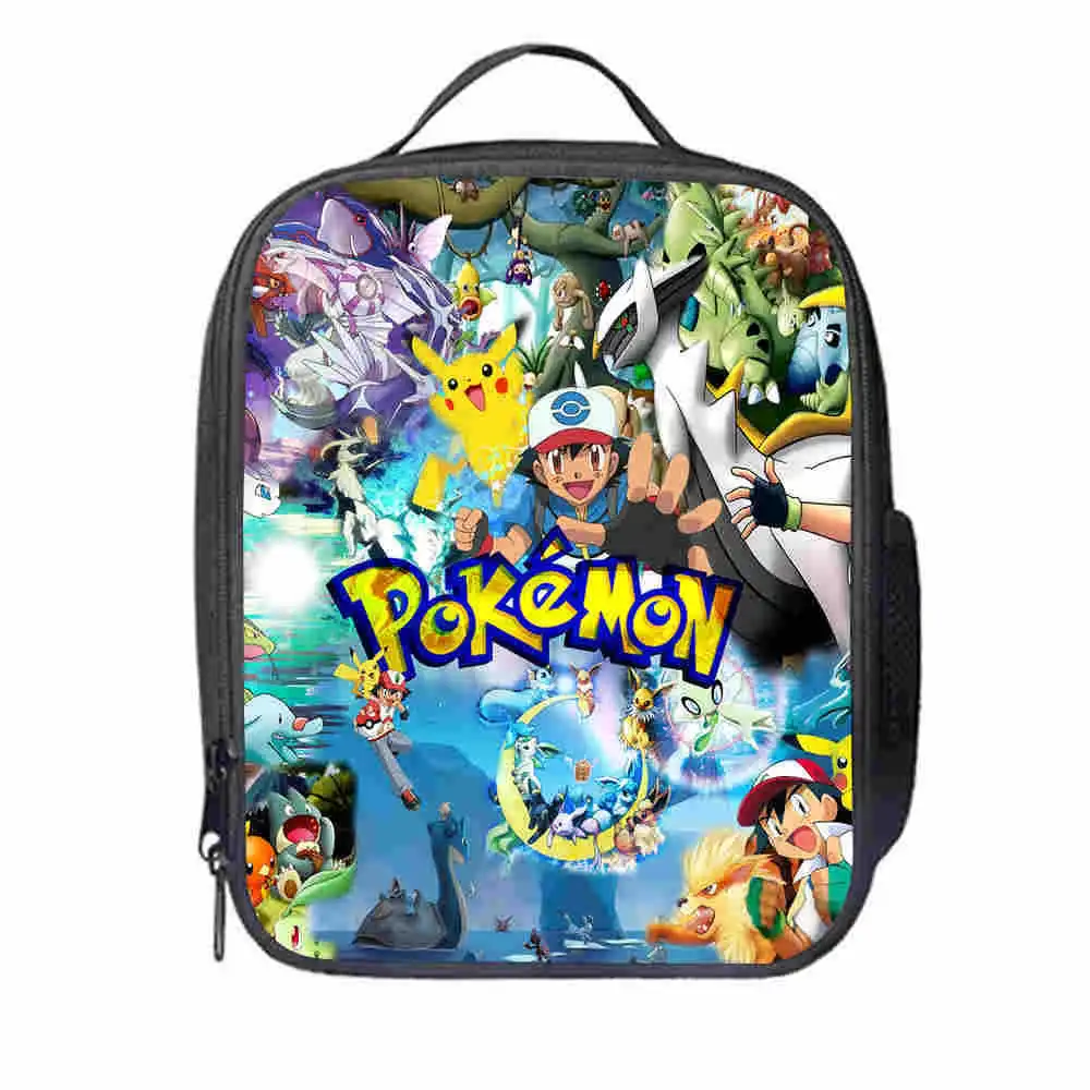 Pikachu сумка для ланча индивидуальные милые животные аниме подростков мальчиков девочек ребенок школы изолированный охладитель Tote Box