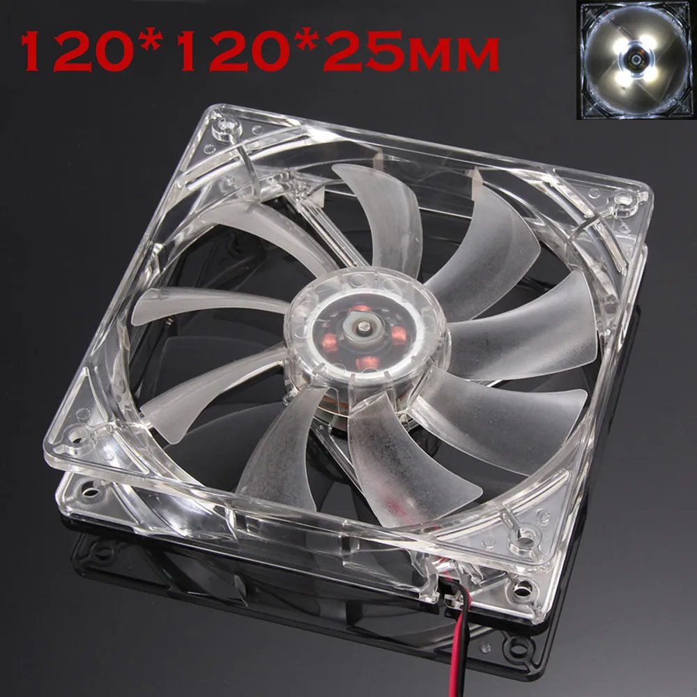 Quiet Cooling Fans 12cm/120mm/120x120x25mm 12V Computer/PC/CPU Silent Case Fan Personalized DIY Computer Cool In stock 17 | Компьютеры и
