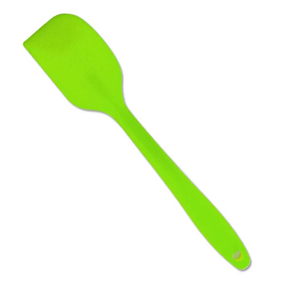1 шт. силиконовый скребок инструмент для выпечки торта пищевой антипригарный масляный кулинарный силикон шпатель резиновая Лопата приспособления для выпечки - Цвет: green