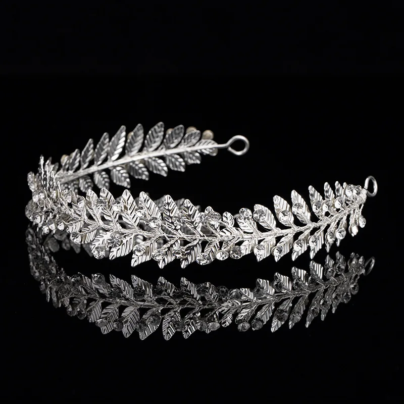 

Best Seller European Style Crown Silver-plated Diamond Jewelry Bride Crown Hot Sales-Bride Headdress