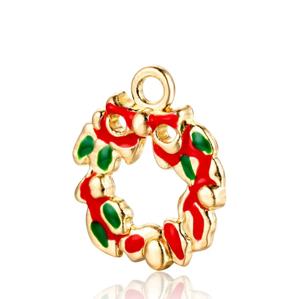 5 Per Pack Christmas Charms Zinc Alloy Oil Drop Pendant DIY Jewelry Accessories Decoration | Украшения и аксессуары