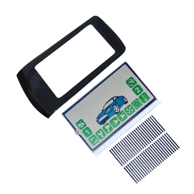 

2PCS/lot Russia A92 Keychain Glass Cover Flexible Cable lcd display for StarLine A92 A94 LCD remote controller two way Car Alarm