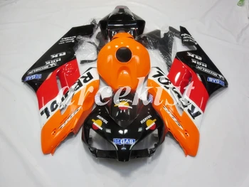 

4Gifts Injection mold New ABS Full Fairings Kit Fit For Honda CBR1000RR cbr1000 04 05 2004 2005 body set orange repsol