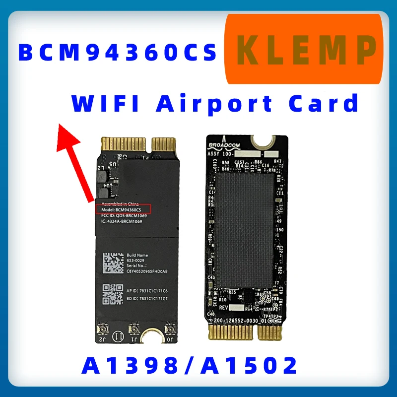 WIRCARD BCM94360CS BCM94360CSAX Cartão Wi-fi 802.11ac para Pro A1502 A1398 Testado BT4.0