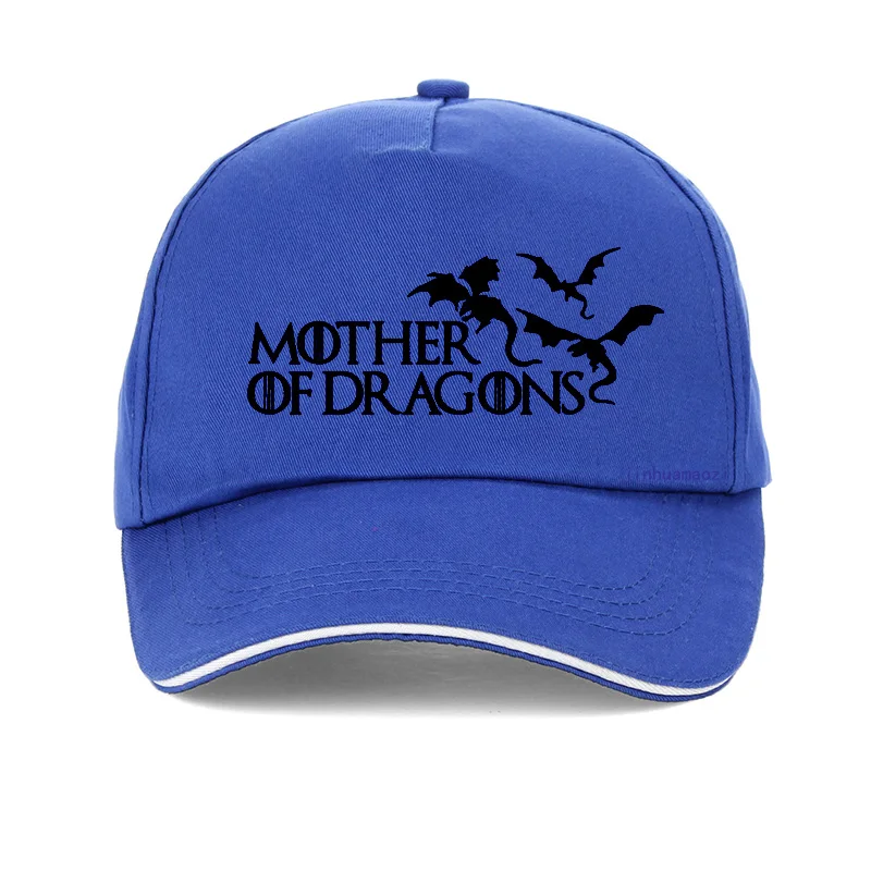 Синий Dracarys Кепка Дракон мать драконов цветок бейсболки Khaleesi шляпа для женщин Harajuku Игра престолов Snapback шляпа - Цвет: Синий