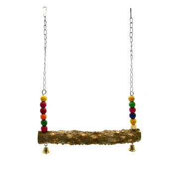 

Chicken Swing Toys with Natural Wooden for Hens Large Bird Parrot Macaw Training