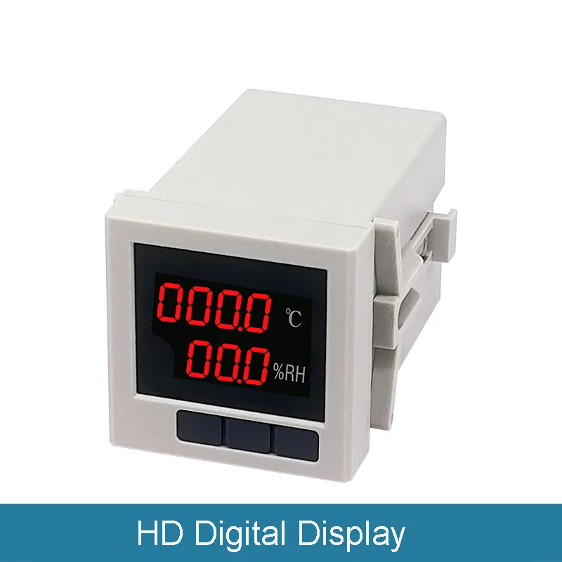 

Intelligent Digital Display Temperature and Humidity Instrument Temperature and Humidity Controller Opening 45 New