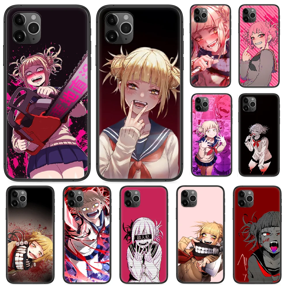 Himiko Toga чехол для телефона iphone 4 4s 5 5S SE 5C 6 6S 7 8 plus X XS XR 11 PRO MAX 2020 черный бампер