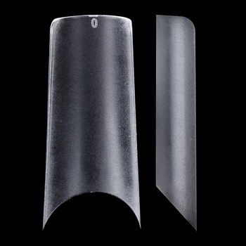 

Ultra Thin Paper Thick Matte Half Cover Acrylic False Nail Tips Deep C-Curve Square Shape Fake Fingernails