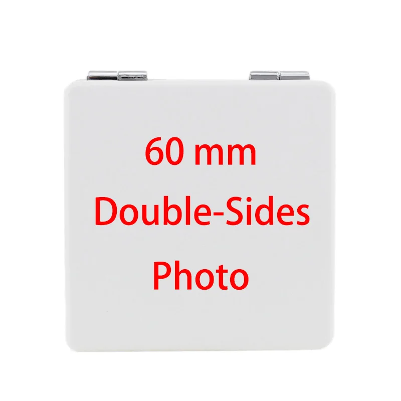 JWEIJIAO индивидуальный макияж компактное карманное зеркало на заказ фото Портативный складной кошелек для мужчин женщин девочек путешествия зеркало NA01 - Цвет: 60-Double Side Photo
