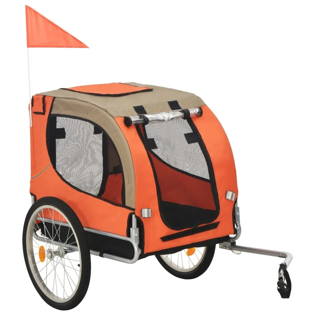 black bike trailer