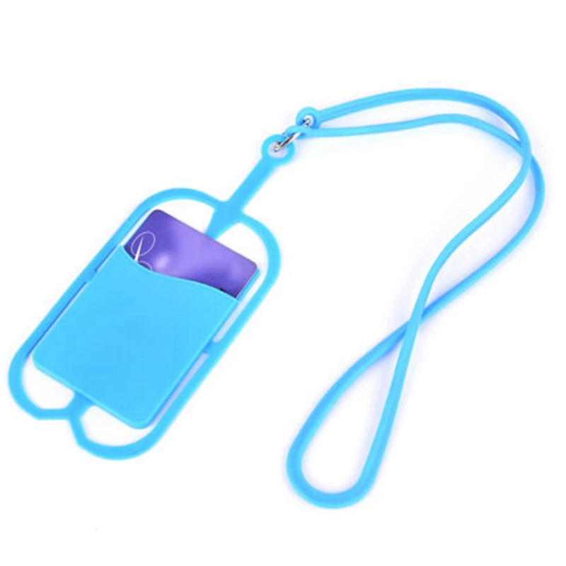 1 шт. силиконовый шнурок Мобильный телефон ремни держатель сотового телефона слинг ожерелье ремешок держатель мобильного телефона - Цвет: LB