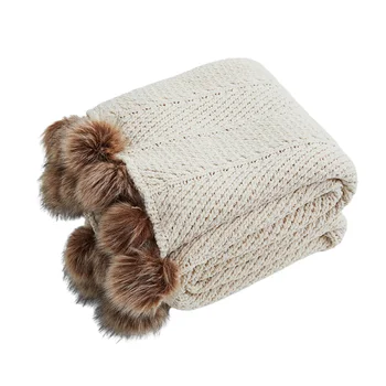 

Car Super Soft Solid Knitted Warm For Sofa Bed Crochet Photo Props Couch Fashion Living Room Travel Home Decor Throw Blanket