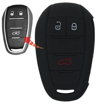 

1pcs A-Grade Washable Soft 3 Buttons Car Key Holder Cover Case Chain For Alfa Romeo Giulia Stelvio 2018 2017