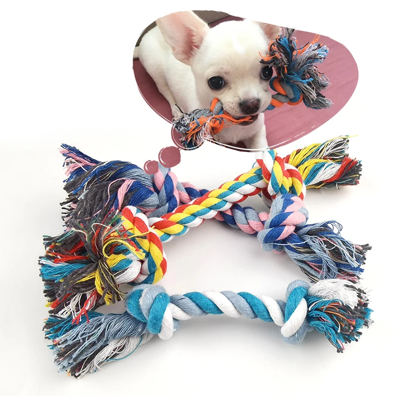 Toys Rope Funny-Tool Pets-Dogs-Supplies Puppy Dog-Bite-Rope Chew Knot Durable Bone Cotton